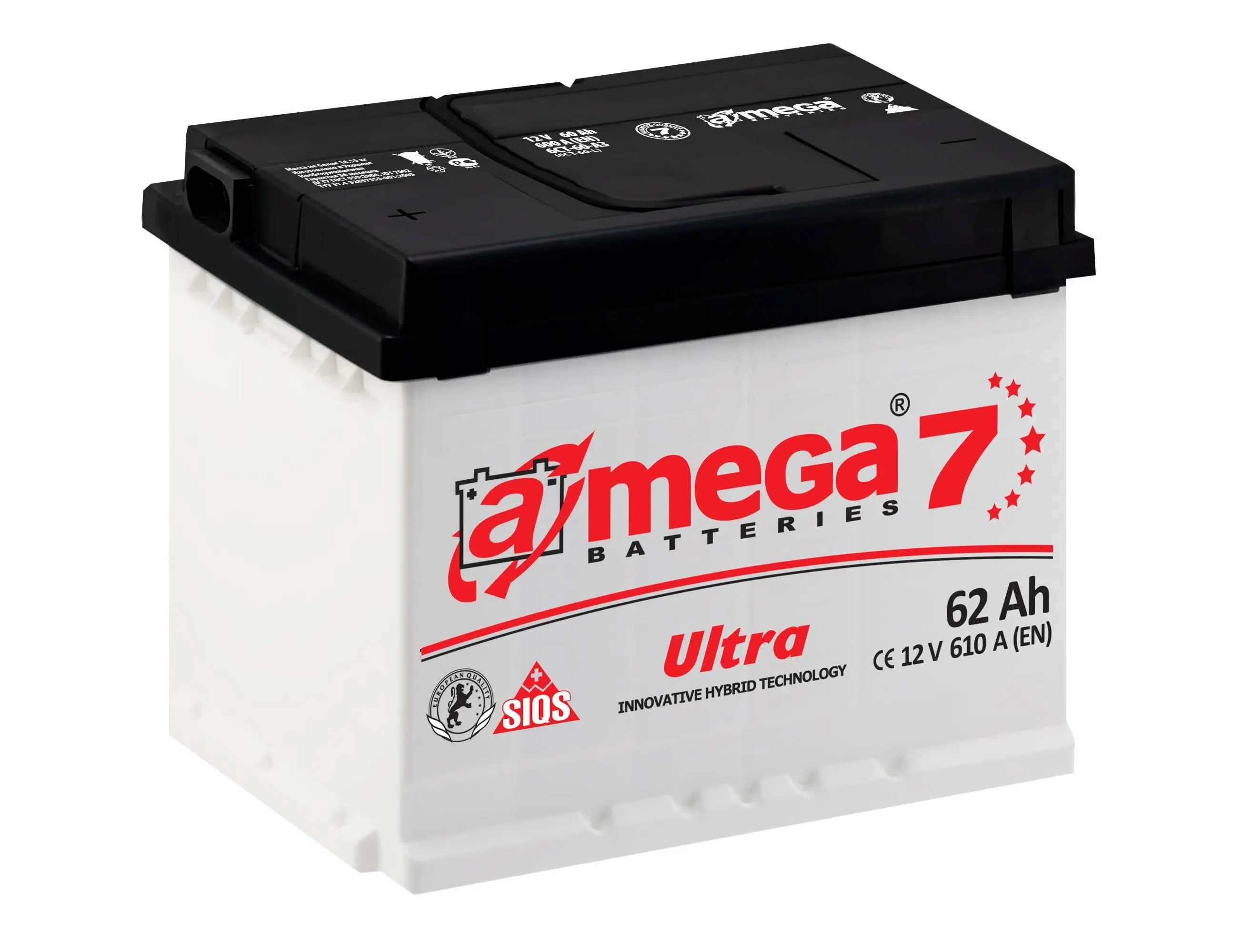Купить Аккумулятор A-MEGA Ultra 62 Ah (0) 610 A