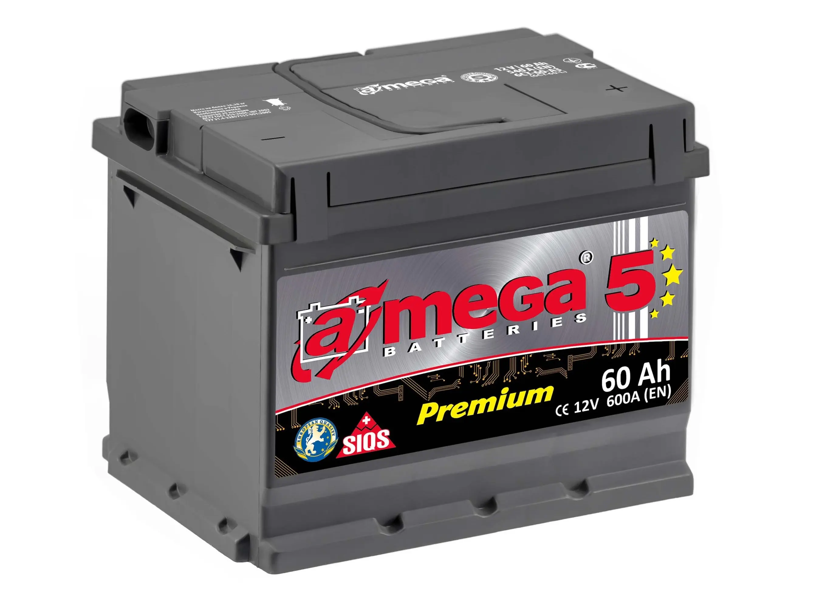 Купить Аккумулятор A-MEGA Premium 60 Ah (0) 600 A