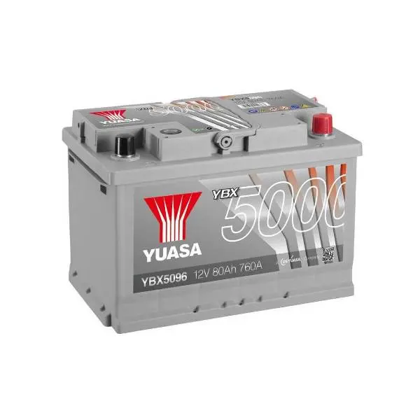 Купить Аккумулятор Yuasa 80Ah Silver High Performance (0) YBX5096