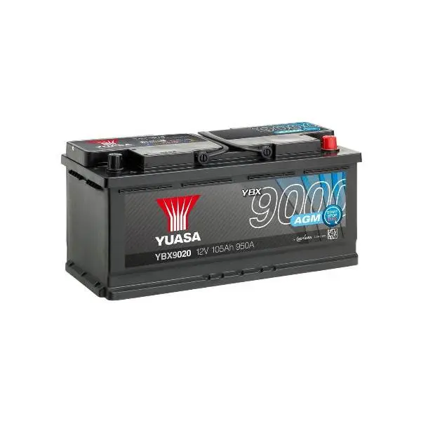 Купить Гелевый аккумулятор Yuasa 105Ач AGM Start Stop Plus Battery YBX9020 (0)