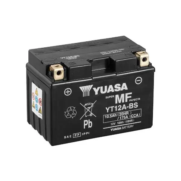 Купить Мото аккумулятор Yuasa 10Ah  MF VRLA (сухозаряженный)