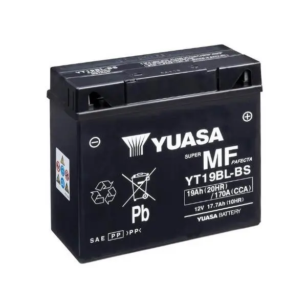 Купить Мото аккумулятор Yuasa 19Ah  MF VRLA (сухозаряженный)