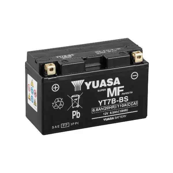 Купить Мото аккумулятор Yuasa 6,5Ah MF VRLA AGM (сухозаряженный)