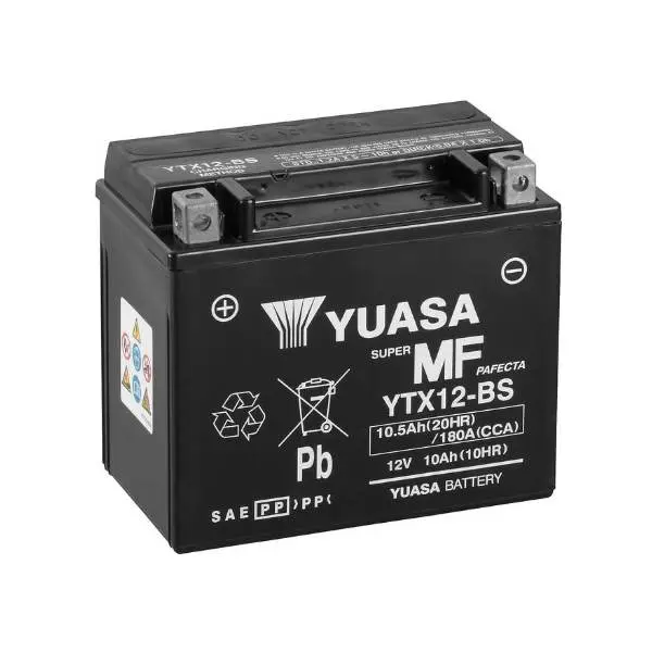 Купить Мото аккумулятор Yuasa 10,5Ah  MF VRLA (сухозаряженный)