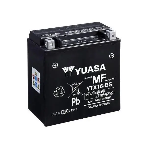 Купить Мото аккумулятор Yuasa 14,7Ah  MF VRLA (сухозаряженный)