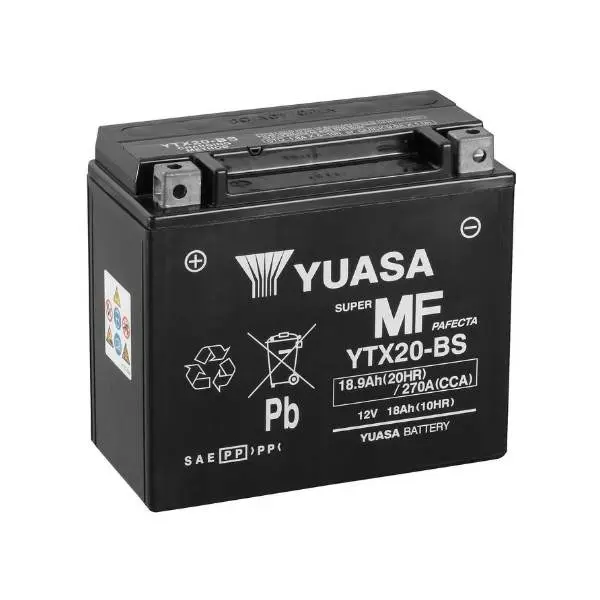 Купить Мото аккумулятор Yuasa 18,9Ah  MF VRLA (сухозаряженный)