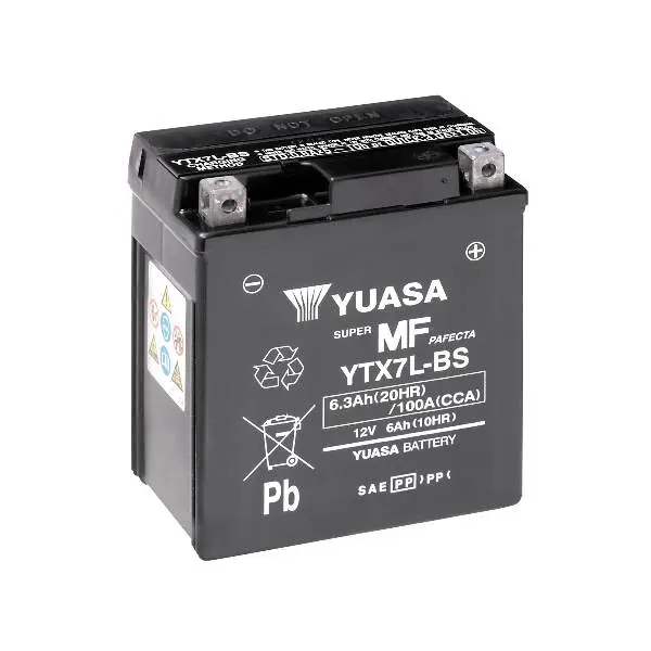 Купити Мото акумулятор Yuasa 6Ah MF VRLA AGM (сухозаряджений)