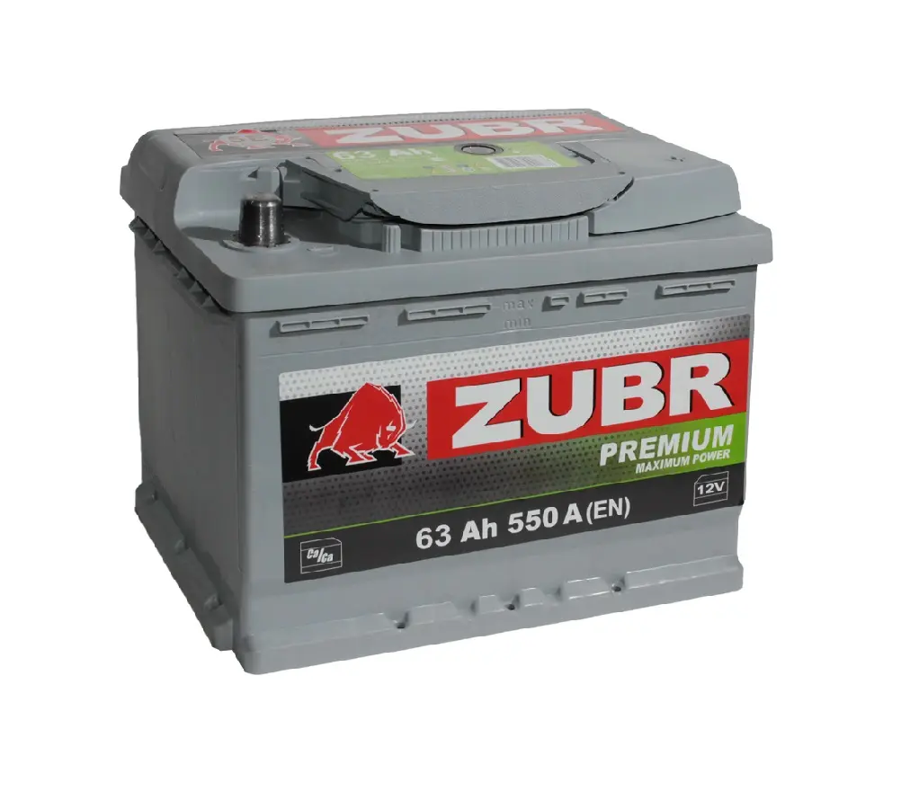 Купить Аккумулятор Zubr Premium 63 Ah (0) 550 A