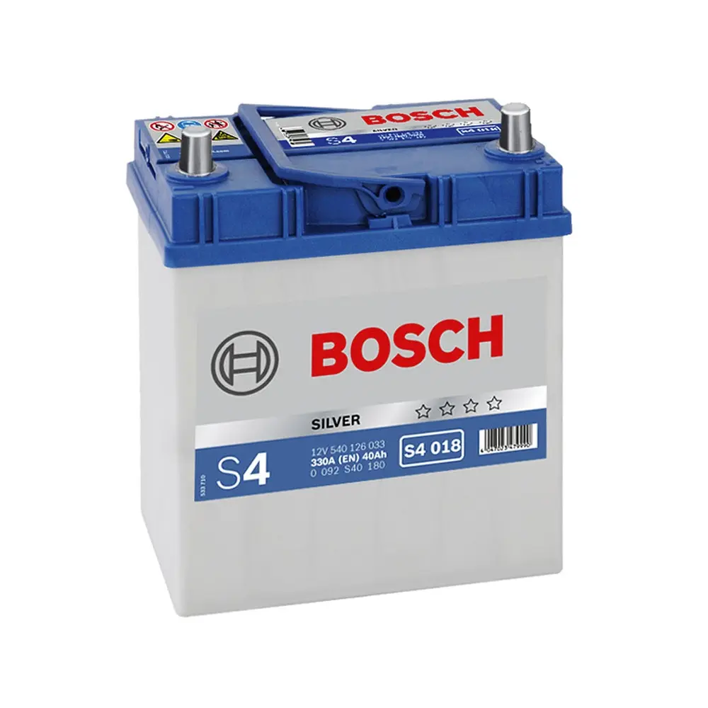 Купить Аккумулятор Bosch 40Ah S4 Silver (0) 330A Asia тонкие клеммы