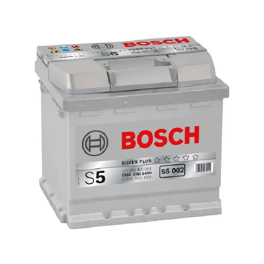 Купить Аккумулятор Bosch 54Ah S5 Silver (0) 530A (S5002)