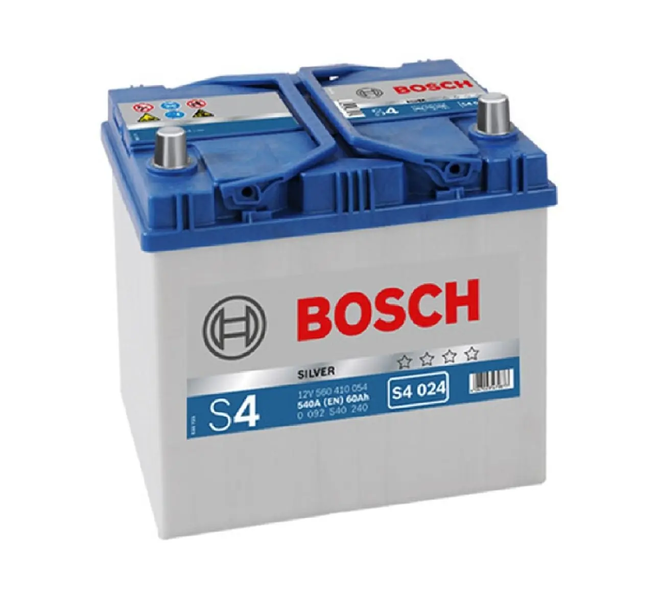 Купить Аккумулятор Bosch 60Ah S4 Silver (1) 540A Asia (S4025) левый плюс