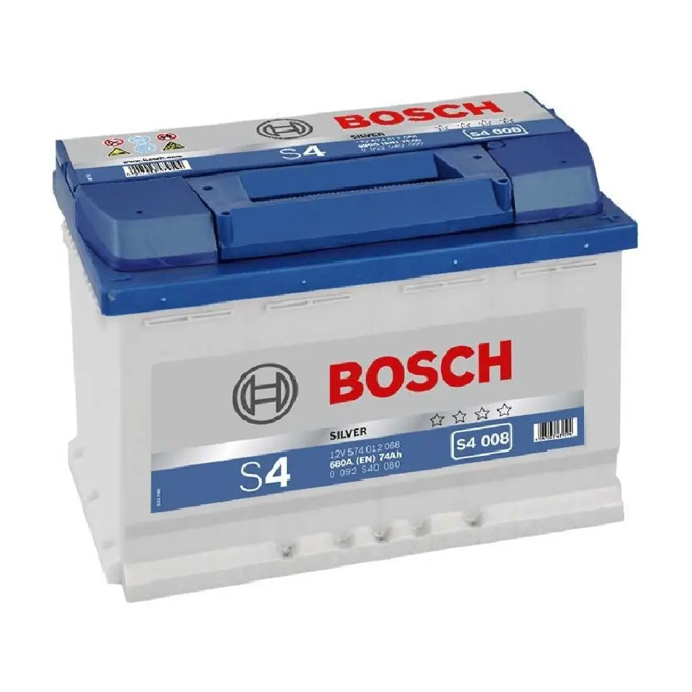 Купить Аккумулятор Bosch 74Ah S4 Silver (0) 680A S4008
