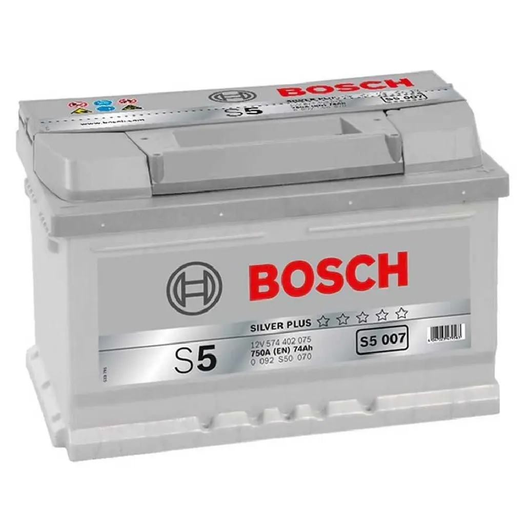 Купить Аккумулятор Bosch 74Ah S5 Silver (0) 750A S5007