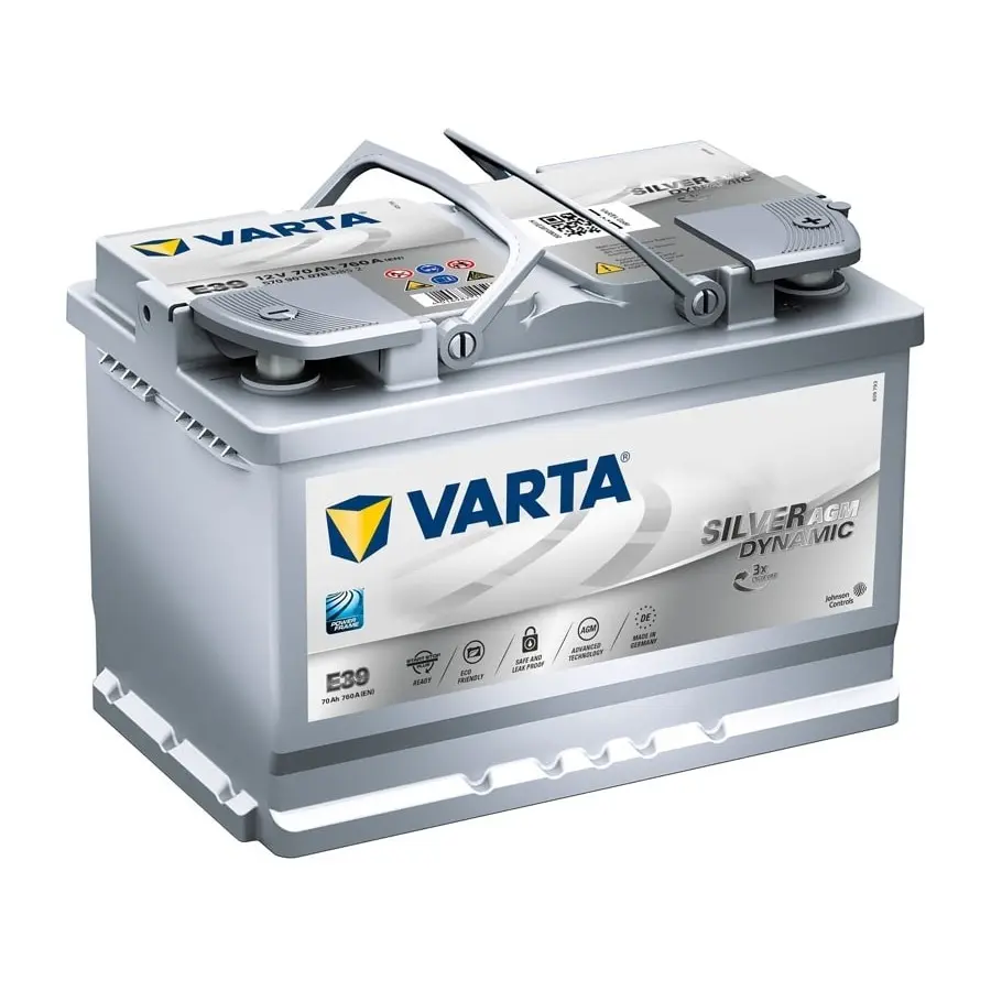 Купити Гелевий аккумуляторр Varta AGM Silver Dynamic 70Ah 760A (E39)