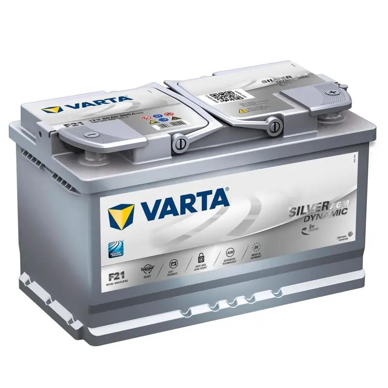 Купить Гелевый аккумулятор Varta AGM Silver Dynamic 80Ah 800A (F21)
