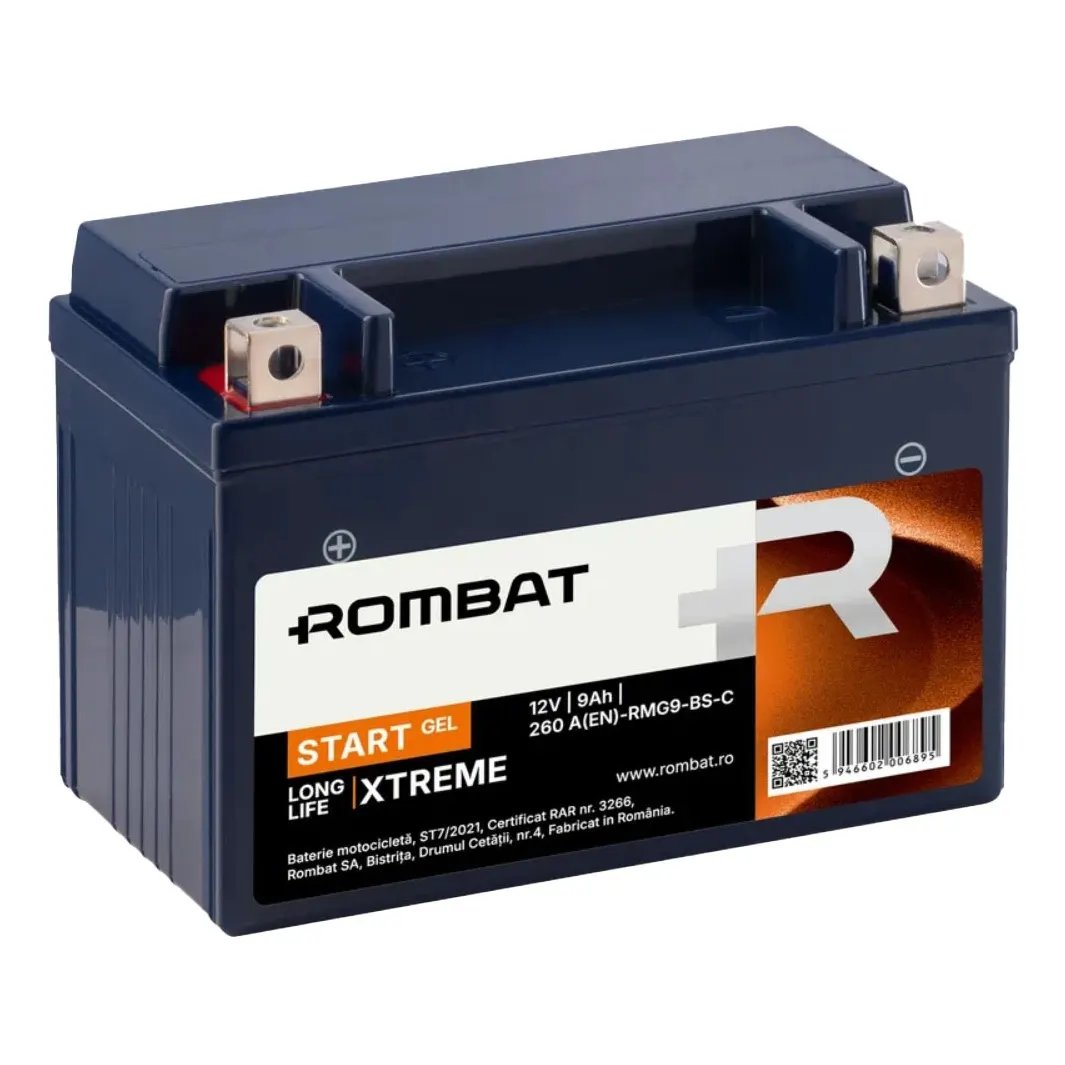 Мото акумулятор Rombat Start GEL 9Ah 260A RMG9L-BS-C