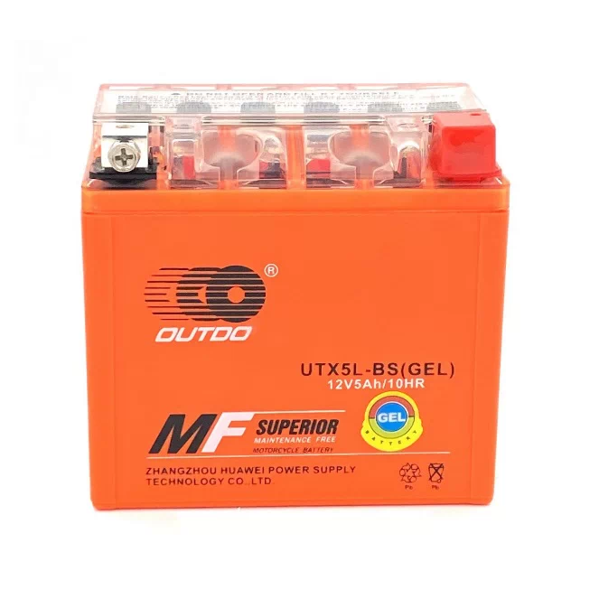Купить Мото аккумулятор Outdo 5 Ah UTX5L-BS (GEL)