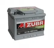 Акумулятор Zubr Premium 63 Ah (0) 550 A
